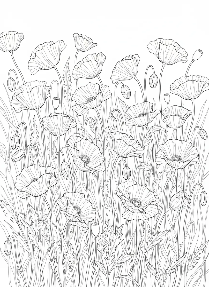 Coquelicots des Champs - pack Nature & Fleurs